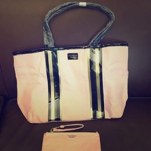 NWT Victoria’s Secret Tote Bag with Wristlet!